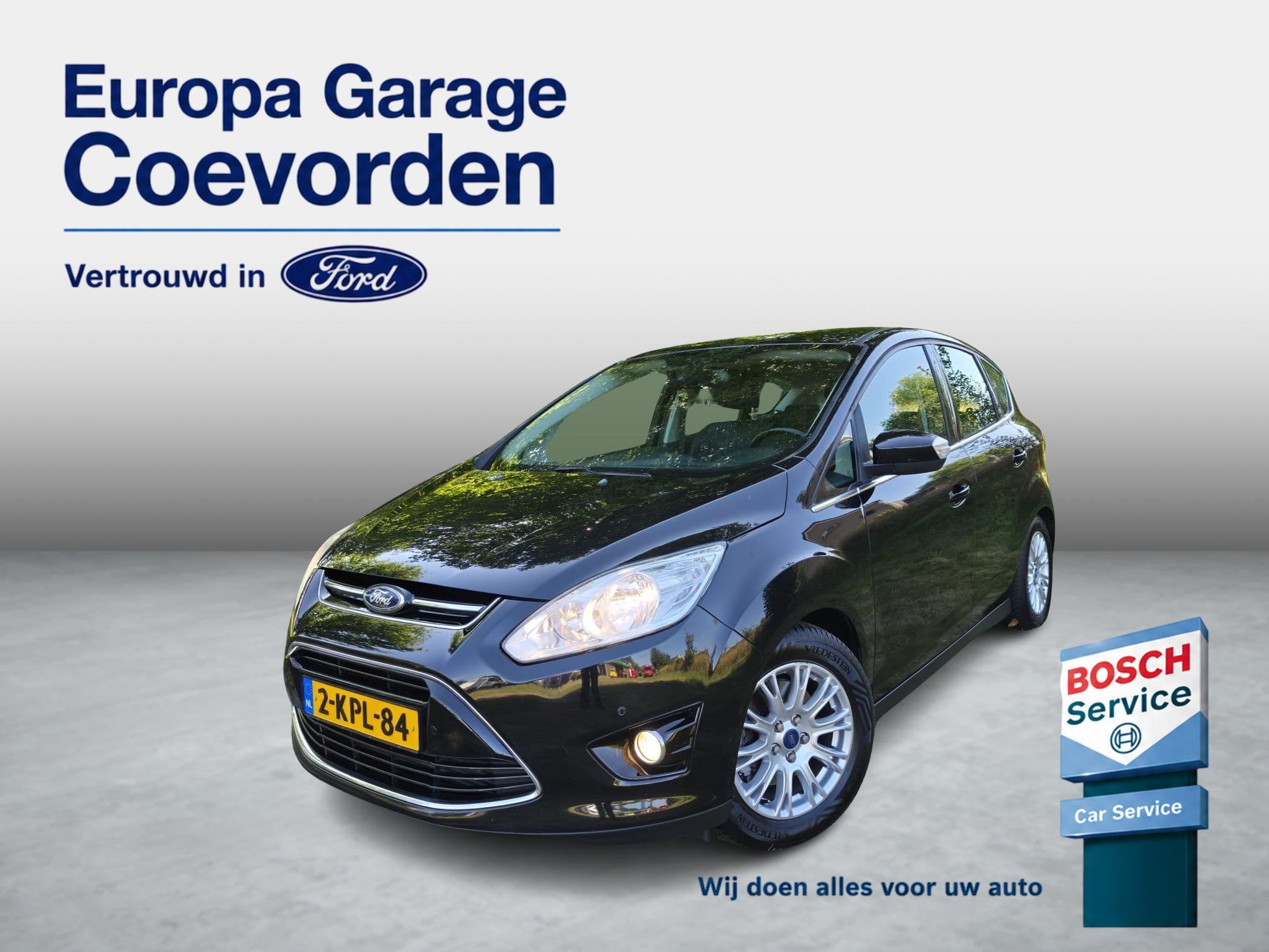 Ford C-Max 1.6 EB 150PK Titanium | TREKHAAK 1.500 KG | CLIMA, Voorwielaandrijving, Stof, Gebruikt, 4 cilinders