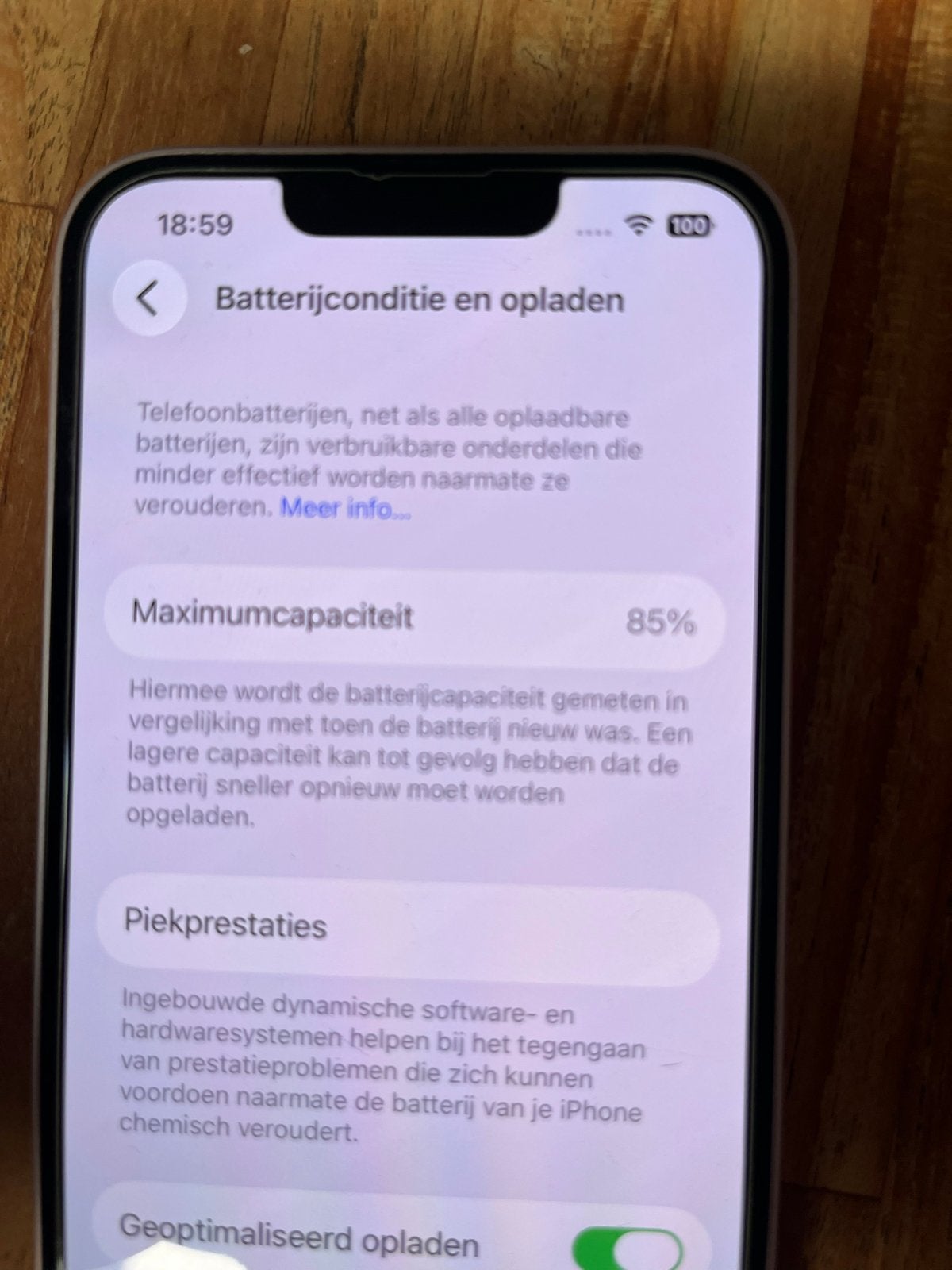 iPhone 13 - 128 GB - Zo goed als nieuw, 128 GB, Wit, IPhone 13, Ophalen of Verzenden