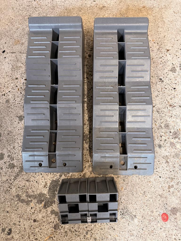 Fiamma Level Up levellers + chocks voor camper/caravan, Ophalen of Verzenden, Zo goed als nieuw