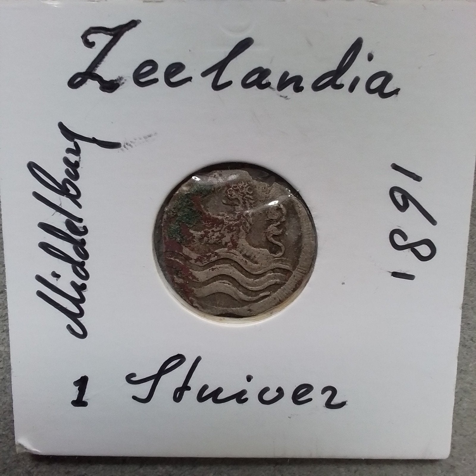 Zeelandia Middelburg 1 Stuiver 1681, Postzegels en Munten, Ophalen of Verzenden, Vóór koninkrijk, Overige waardes, Losse munt