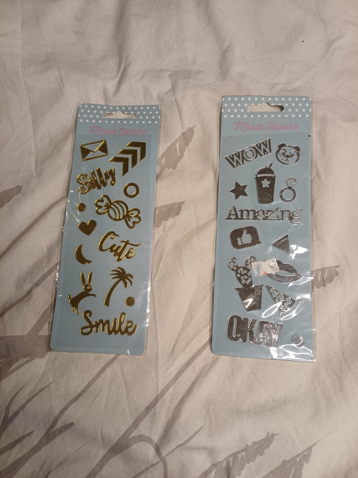 Deco stickers met spiegel effect voor meisjes (goud/zilver), Ophalen of Verzenden, Nieuw, Overige typen