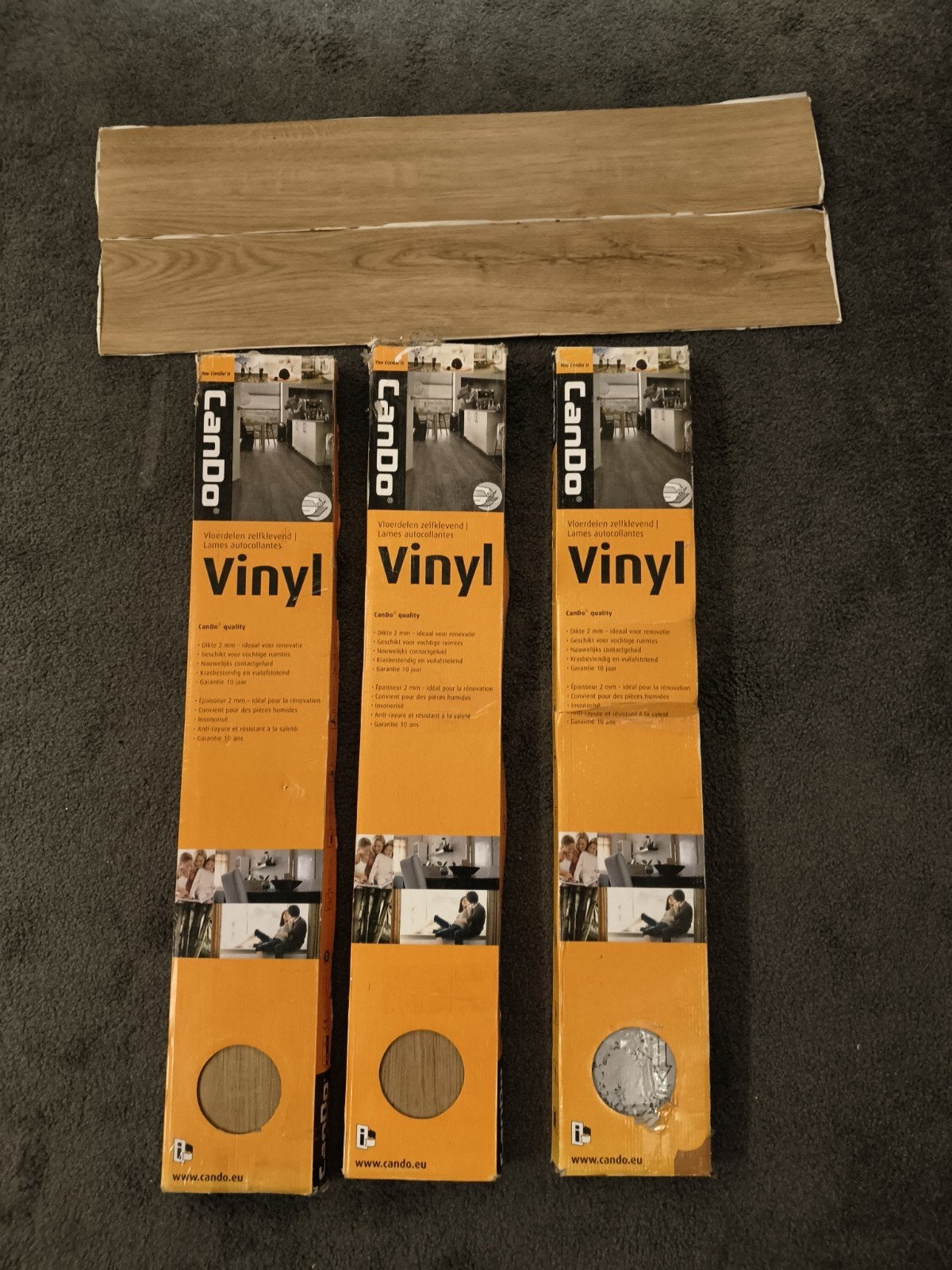 Cando Vinyl Vloerdelen Zelfklevend - Houtlook, Ophalen, Kunststof, 50 tot 150 cm, Overige typen