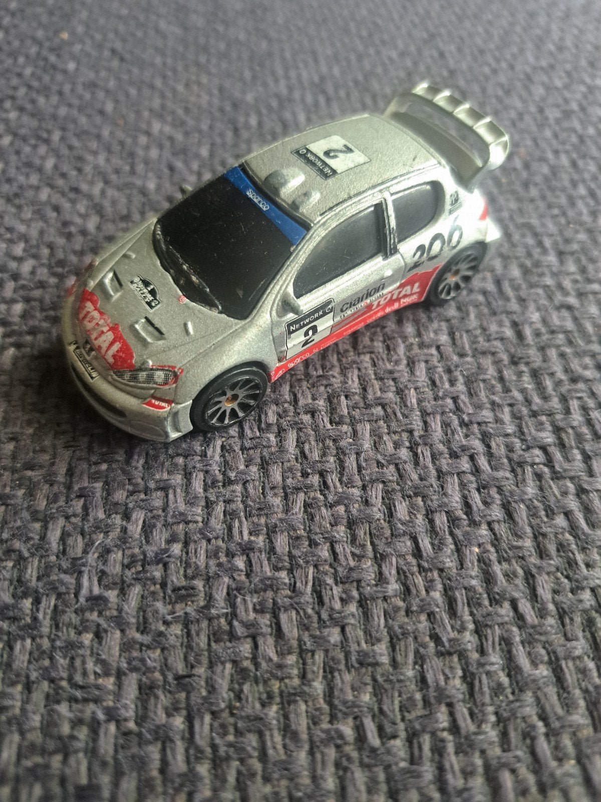 majorette model peugeot 206 wrc schaal 1:57, Gebruikt, Auto, Frankrijk, Ophalen of Verzenden