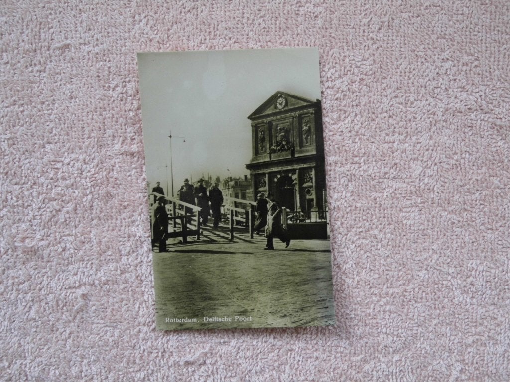 Delftsche poort Rotterdam, Ophalen of Verzenden, 1920 tot 1940, Ongelopen, Zuid-Holland