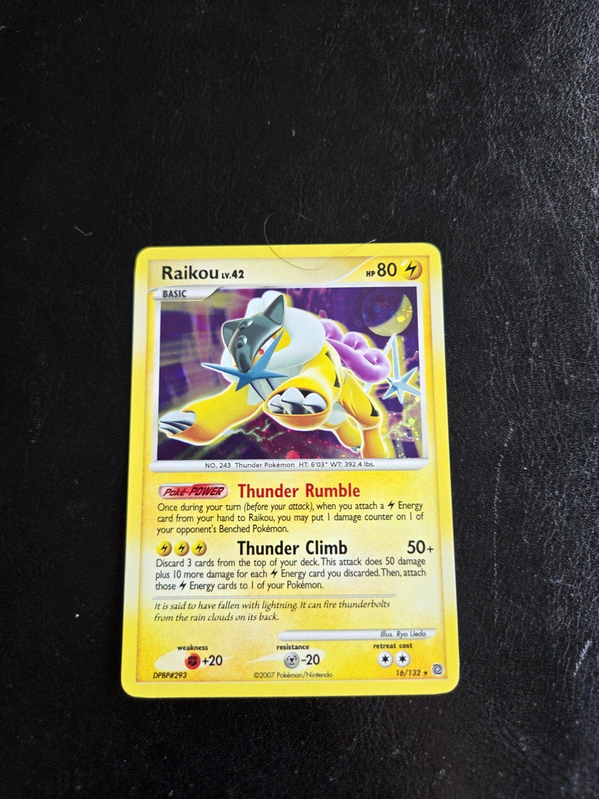 Pokémon Kaart Raikou LV.42 (16/132) - Basic, Ophalen of Verzenden, Gebruikt, Losse kaart