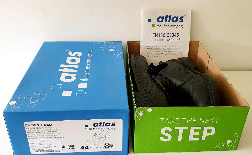 Nieuwe NED. Defensie nette Werkschoenen Atlas Maten 43 & 44, Verzenden, Landmacht, Nederland, Kleding of Schoenen