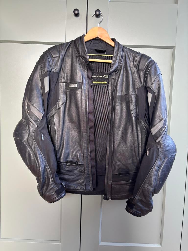 Motorjas Macna 58, Motoren, Kleding | Motorkleding, Ophalen of Verzenden, Tweedehands, Heren, Jas | leer