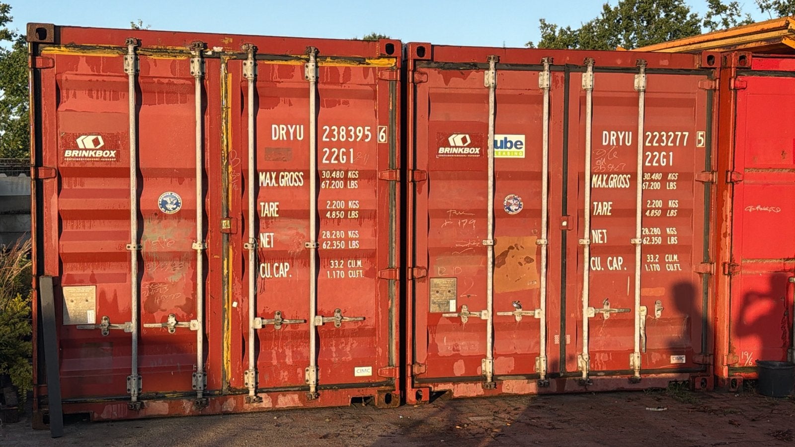 3 st Zeecontainers 20 feet , Prijs per stuk, Ophalen
