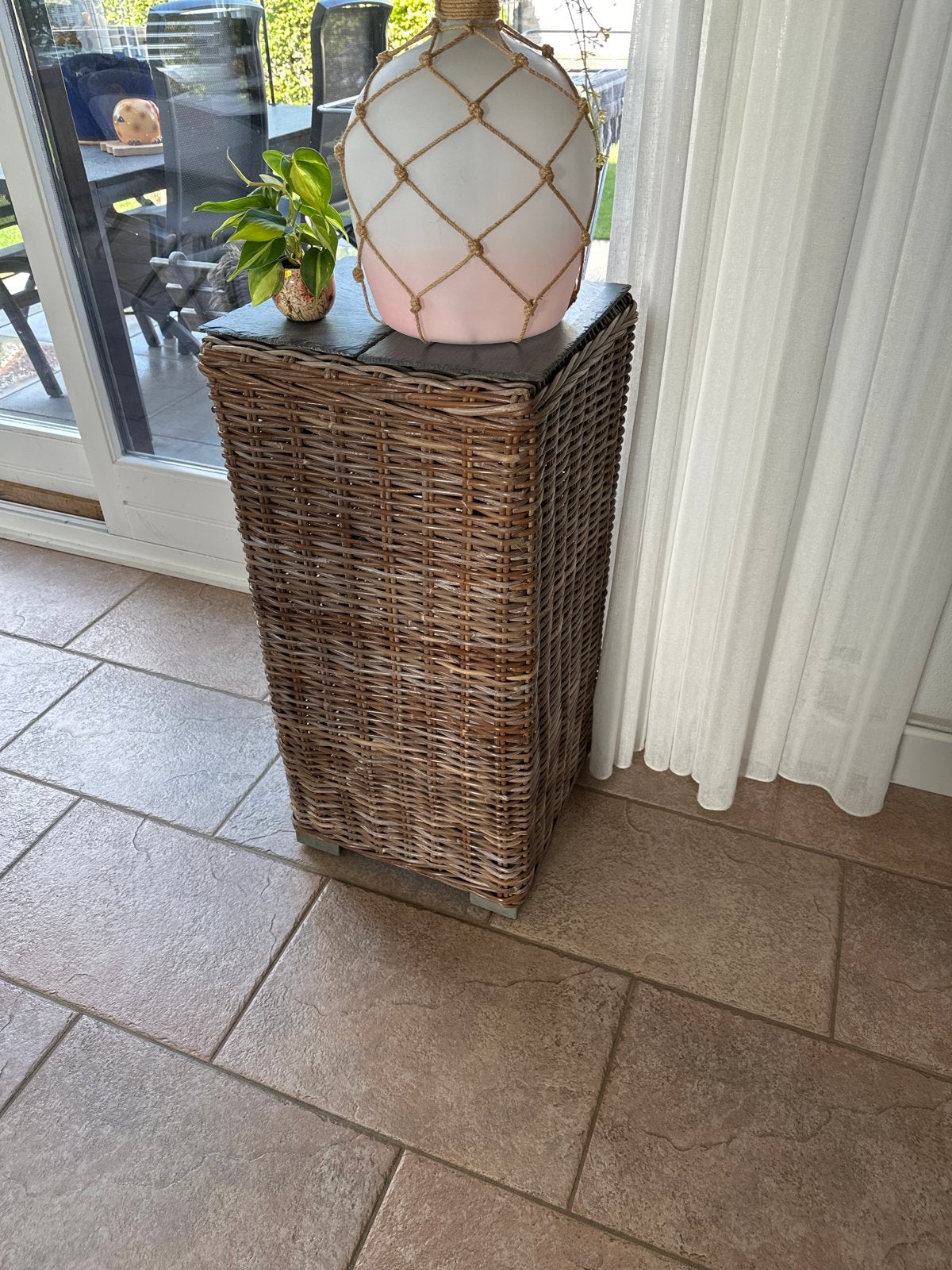 Rotan plantenstandaard, Ophalen, Gebruikt, Landelijk, Natuurlijk materiaal