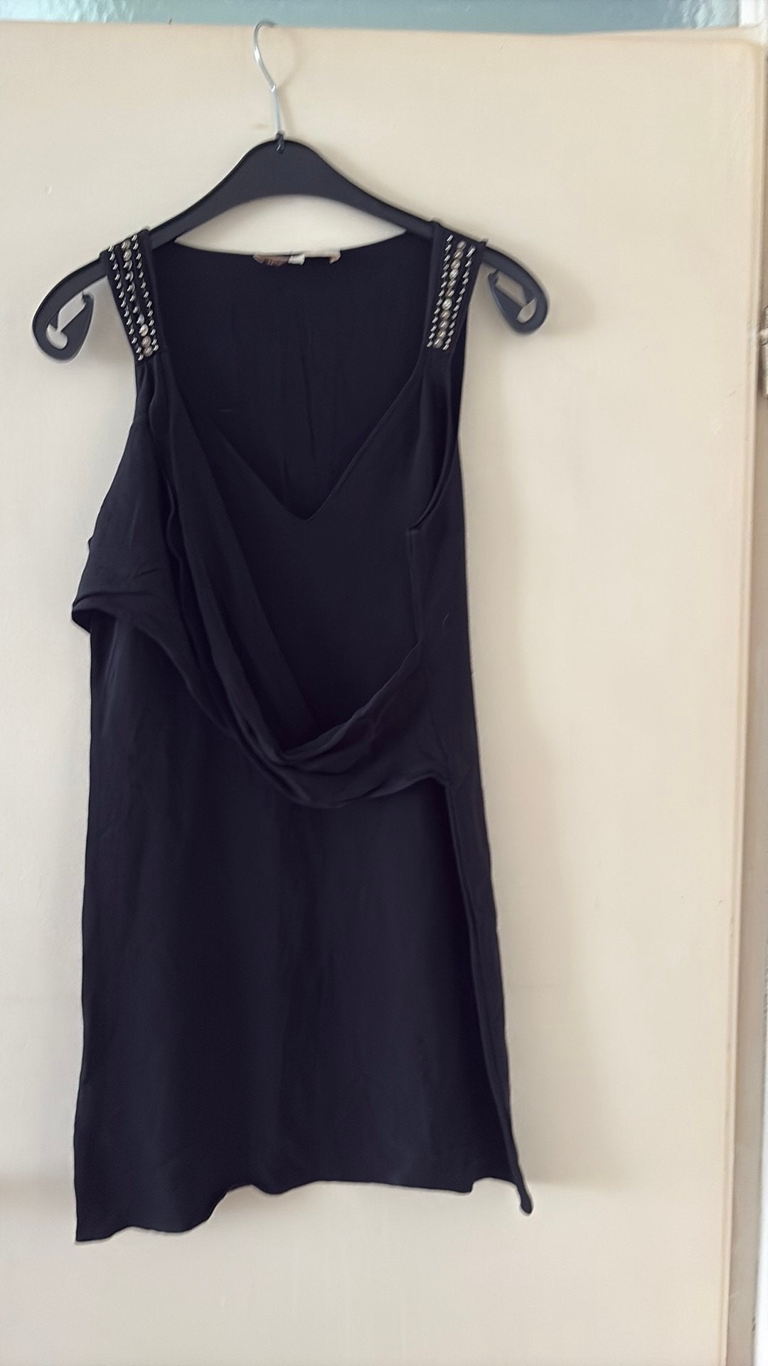 Vanessa Bruno jurk – maat 38 – zijde details, Kleding | Dames, Jurken, Maat 38/40 (M), Zwart, Ophalen of Verzenden, Knielengte