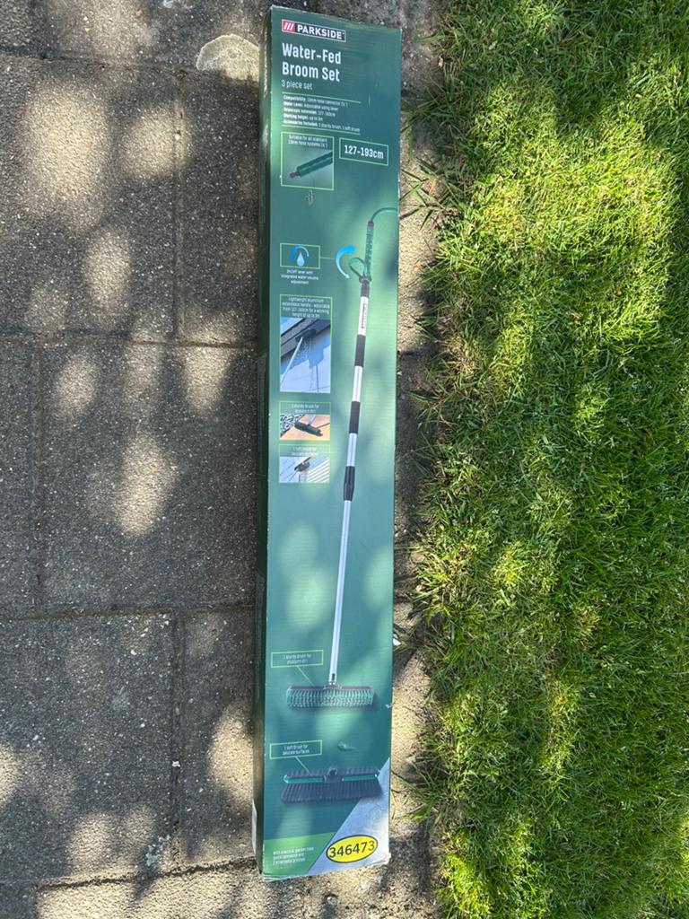 Uitschuifbare wasborstel met 2 opzetborstels, Ophalen of Verzenden, Bezem of Borstel