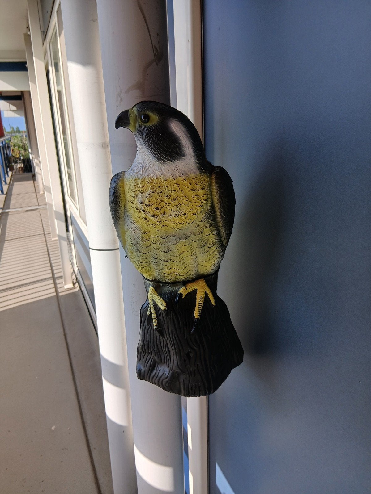 Decoratieve uil en roofvogel van kunststof, Tuin en Terras, Ophalen, Gebruikt