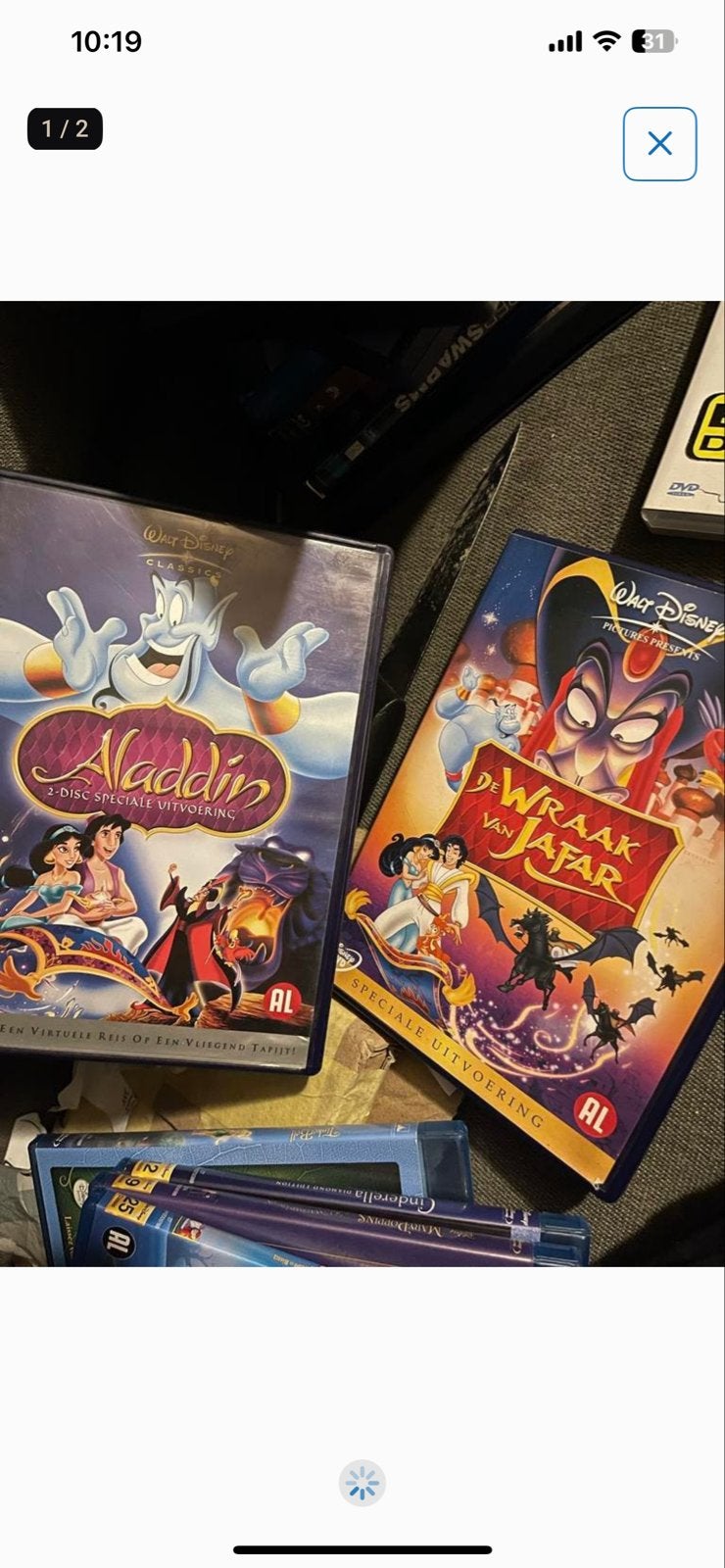 Aladdin 1 en 3 De Wraak van Jafar - Speciale Uitvoering DVD, Animatie, Nederlands, Gebruikt, Bonusmateriaal