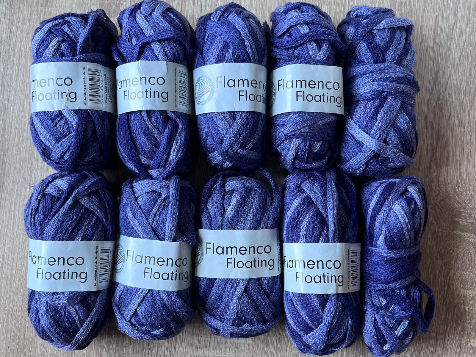 Gründl Flamenco Floating garen- 10 bollen, Ophalen of Verzenden, Zo goed als nieuw, Breien of Haken, Wol of Garen