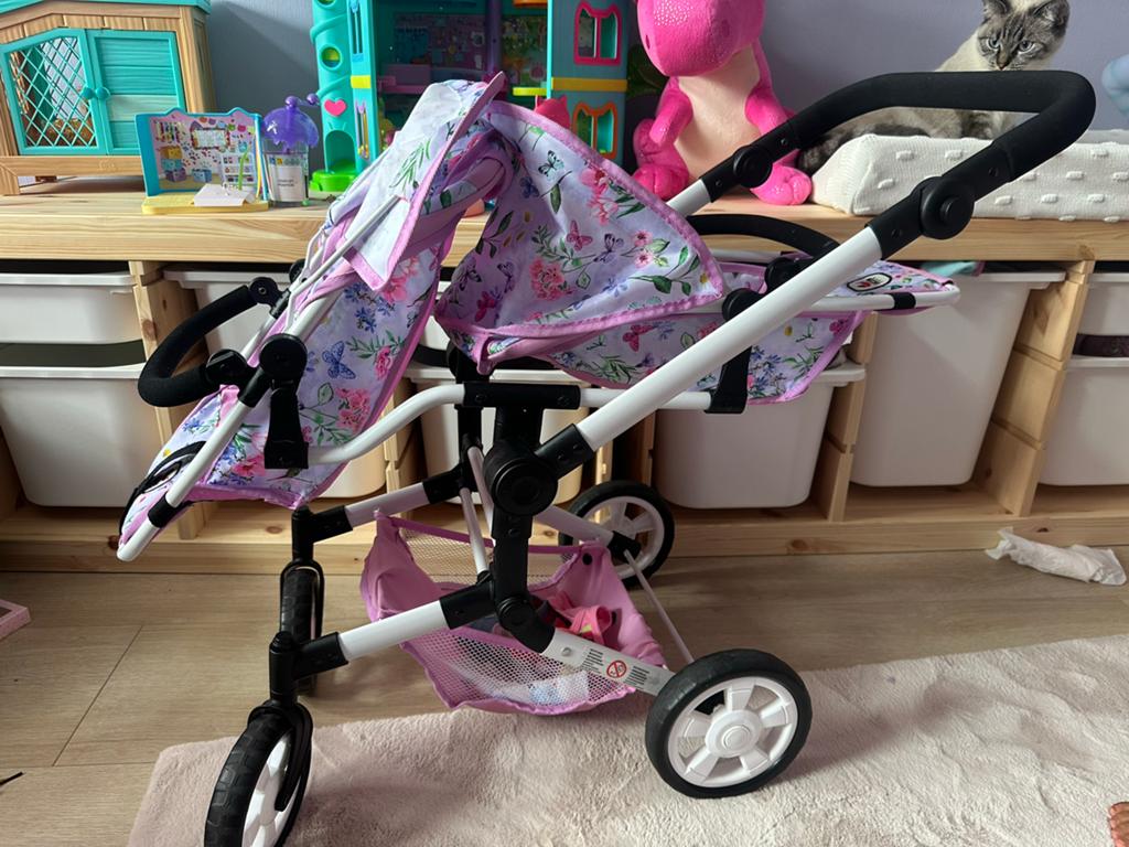 Poppenwagen tweeling - Zo goed als nieuw, Ophalen, Zo goed als nieuw, Overige typen