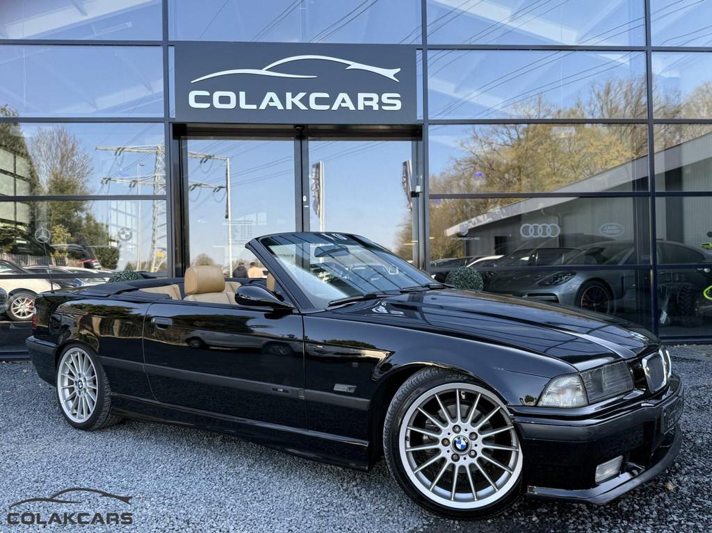 BMW 325i Cabrio '94 | Fabrieksaf M-pakket | Hardtop | M3, Auto's, BMW, Achterwielaandrijving, Gebruikt, 4 stoelen, Zwart