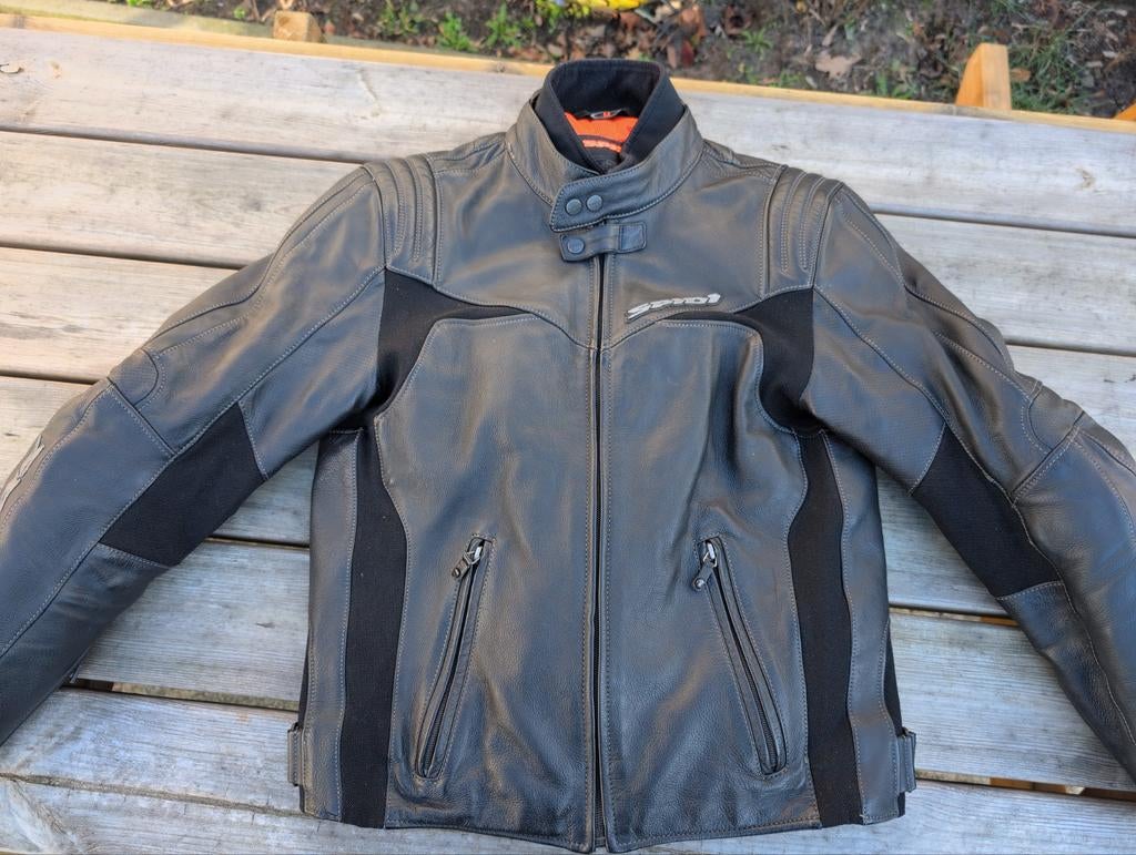 Spidi leren motorjas M, Motoren, Kleding | Motorkleding, Ophalen, Tweedehands, Jas | leer, Spidi