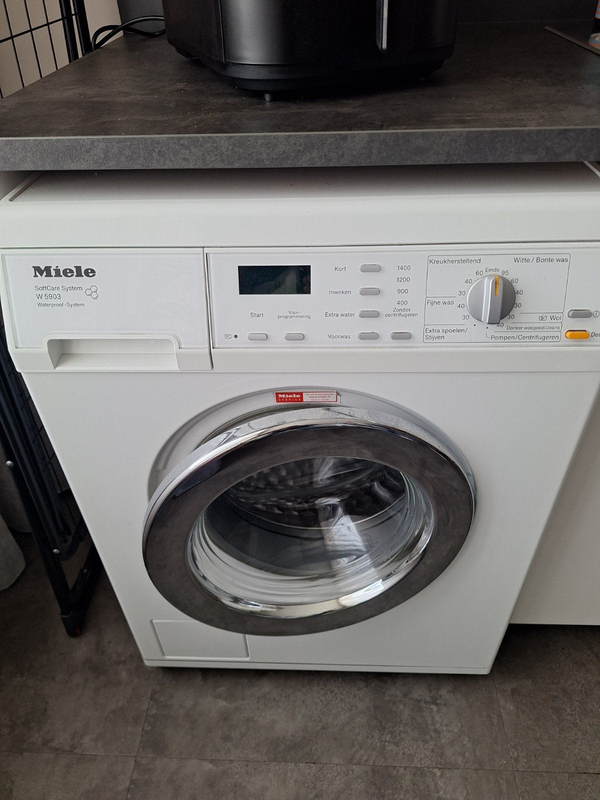 Wasmachine, Ophalen, 1200 tot 1600 toeren