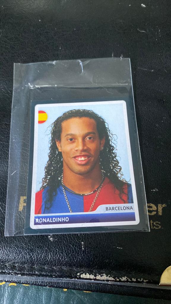 Panini Ronaldinho, Ophalen of Verzenden, Zo goed als nieuw, Buitenlandse clubs, Poster, Plaatje of Sticker