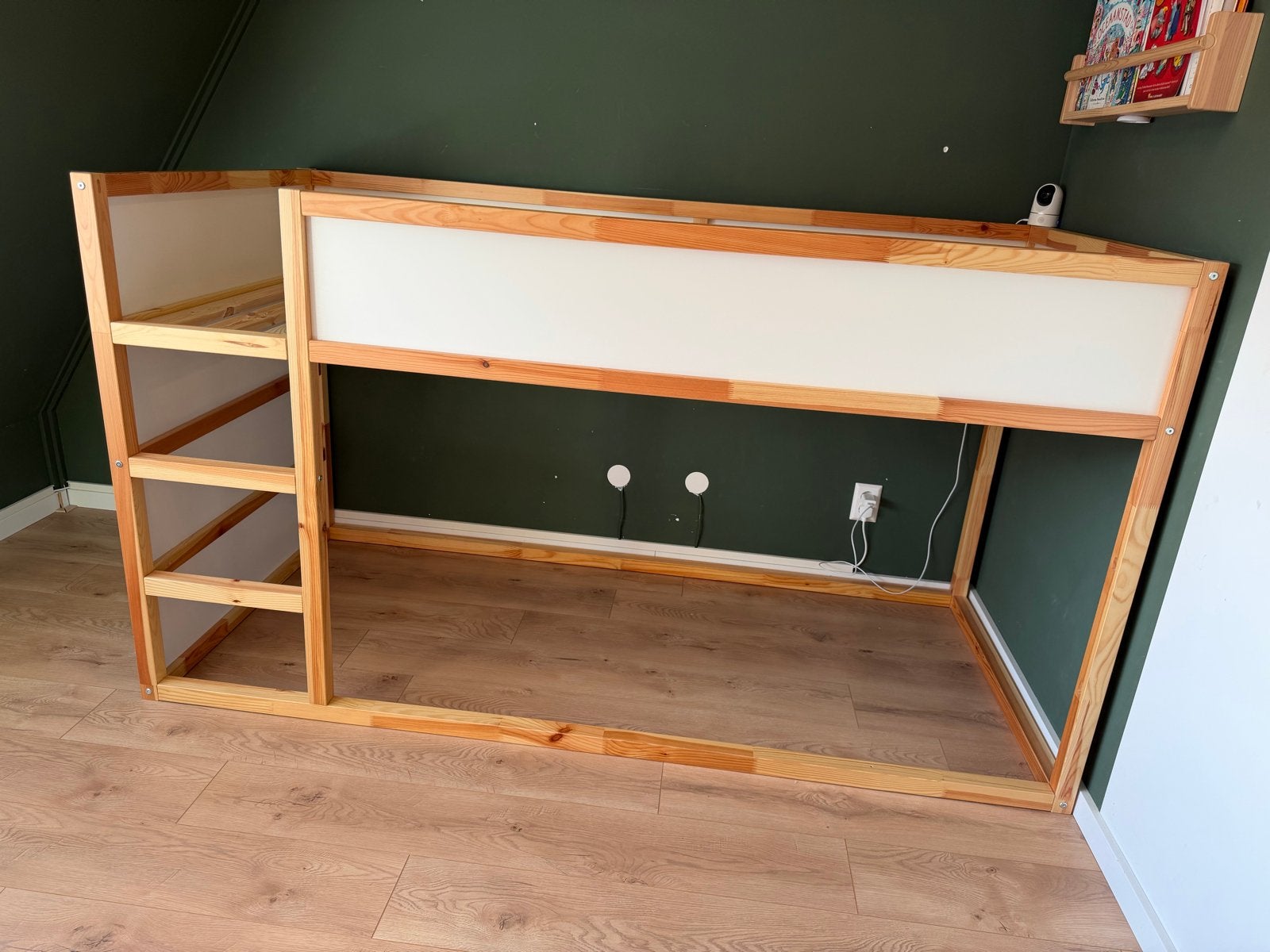IKEA Kura omkeerbaar bed - grenen en wit, Ophalen, Gebruikt, 90 cm, Eenpersoons