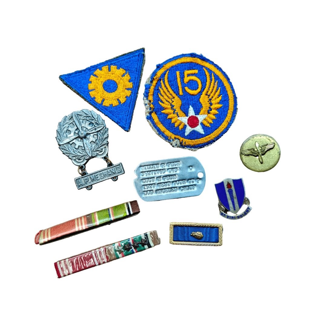 WWII USAAF 15th Air Force Grouping, Verzamelen, Militaria | Tweede Wereldoorlog, Ophalen of Verzenden, Luchtmacht, Amerika, Embleem of Badge