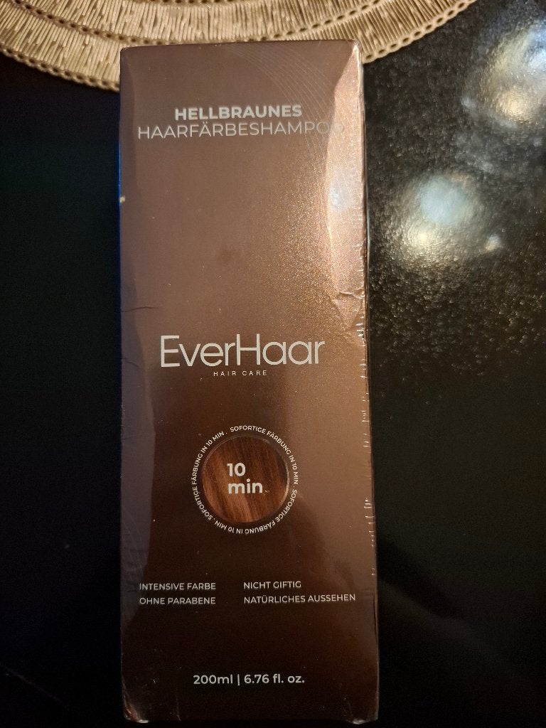EverHaar Lichtbruine Haarverf Shampoo – Nieuw in doos!, Ophalen of Verzenden, Nieuw, Overige typen