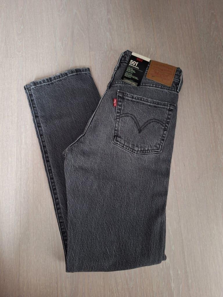 Levi's 501 original jeans size 24 /32 high rise straight leg, Zwart, Nieuw, Ophalen of Verzenden, W27 (confectie 34) of kleiner