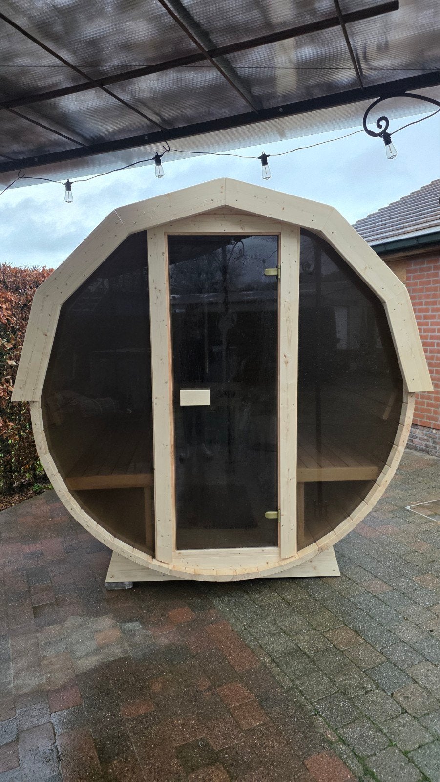 3,5M Barrel Sauna Gratis Levering en Plaatsing - 10% KORTING, Ophalen of Verzenden, Nieuw, Complete sauna