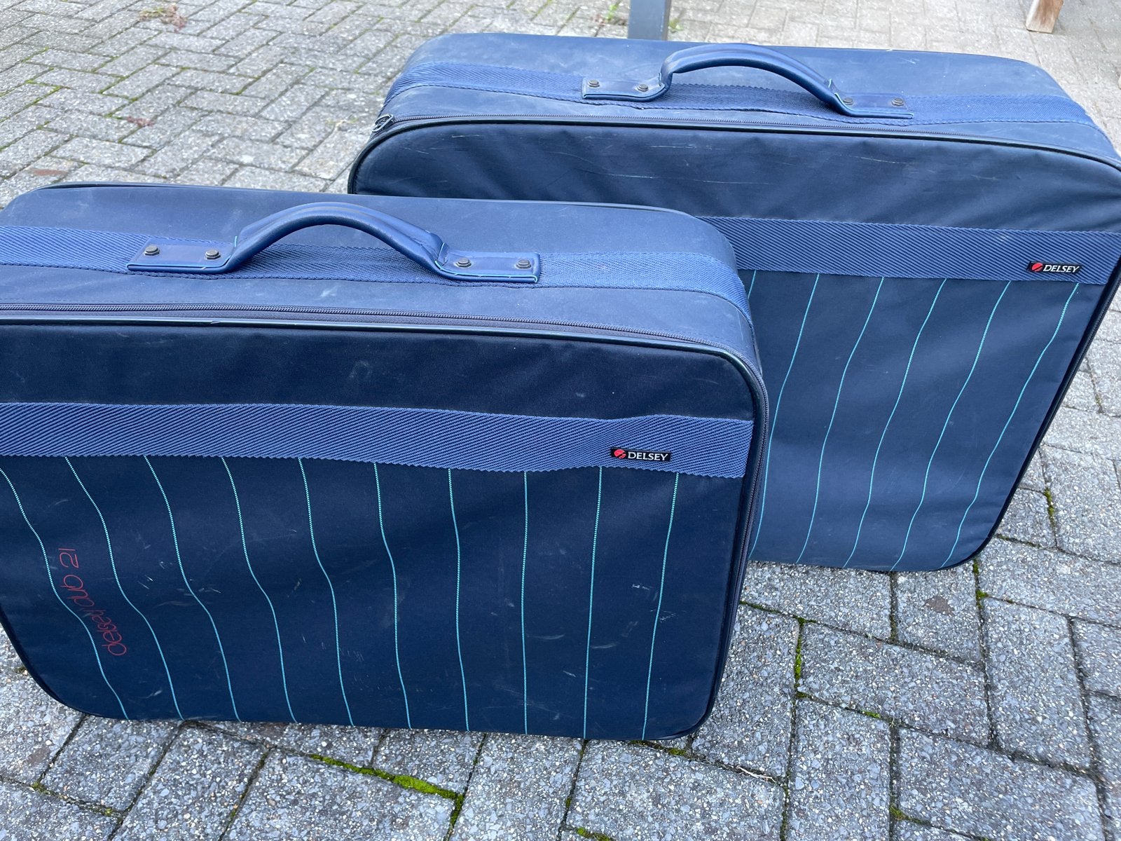 Set van 2 Delsey koffers - Blauw, Ophalen, Gebruikt, Blauw