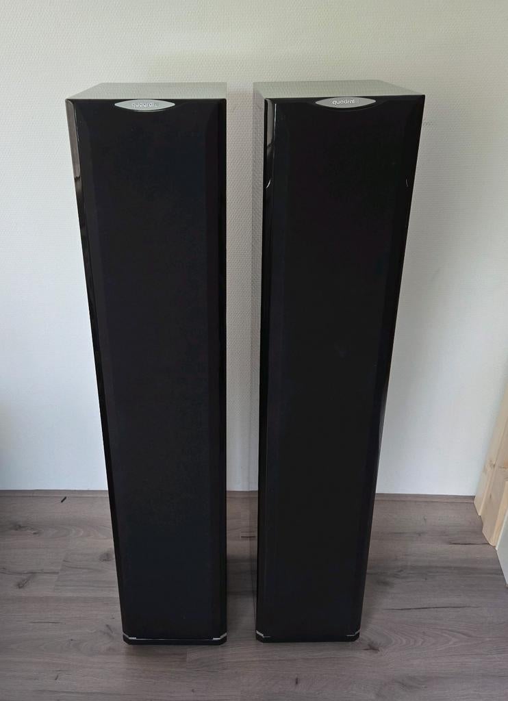 Quadral Platinum M50 luidsprekers, Zo goed als nieuw, 120 watt of meer, Front, Rear of Stereo speakers, Ophalen