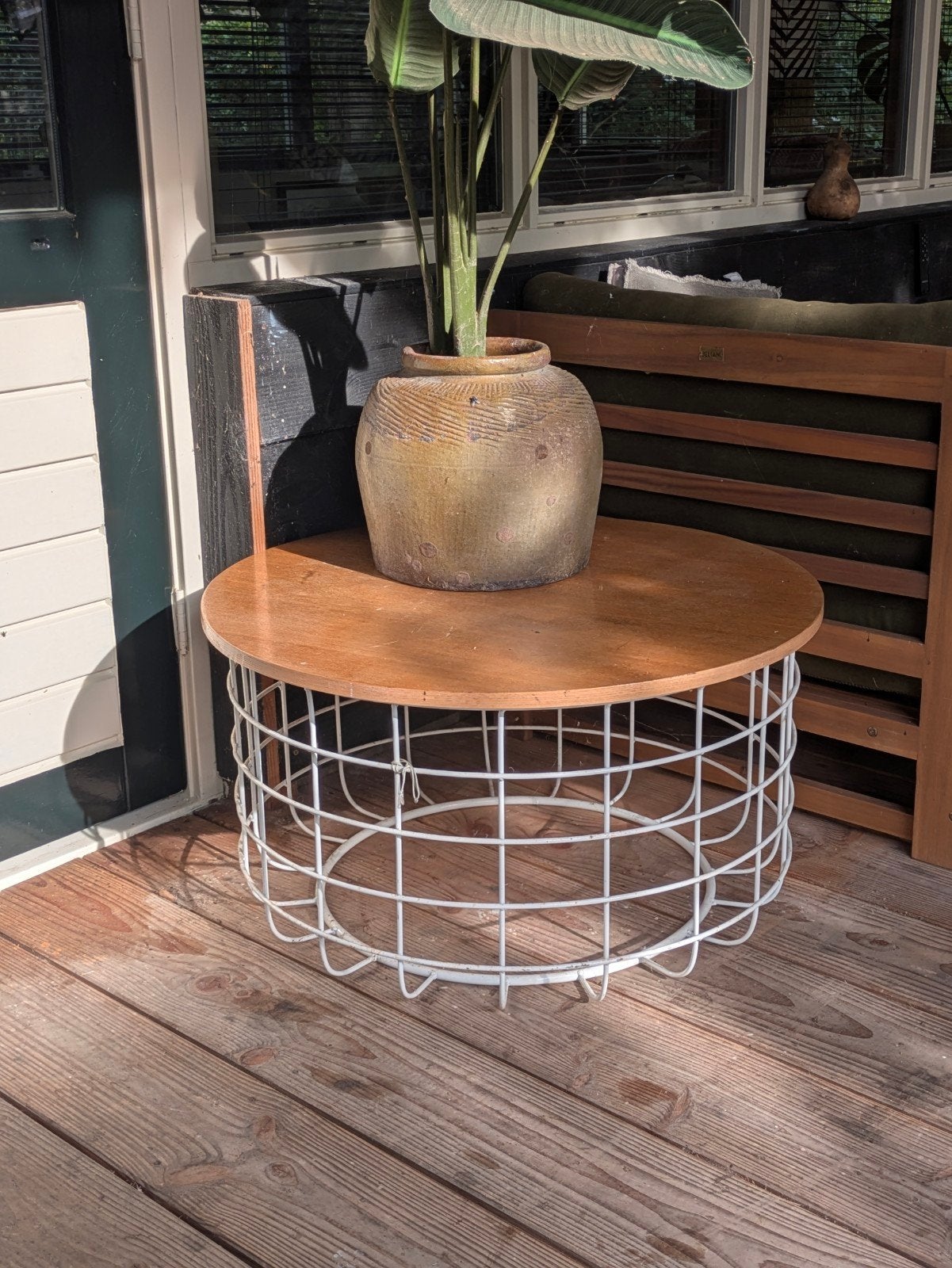 Van Til salontafel, Huis en Inrichting, Tafels | Salontafels, 100 tot 150 cm, Rond, Overige houtsoorten, 50 tot 100 cm