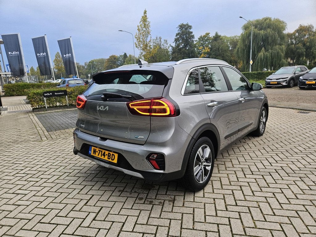 Kia Niro 1.6 GDi Hybrid DynamicLine Nav|Camera|Cruise contro, Auto's, Kia, Gebruikt, Euro 6, 2 kWh, Leder en Stof