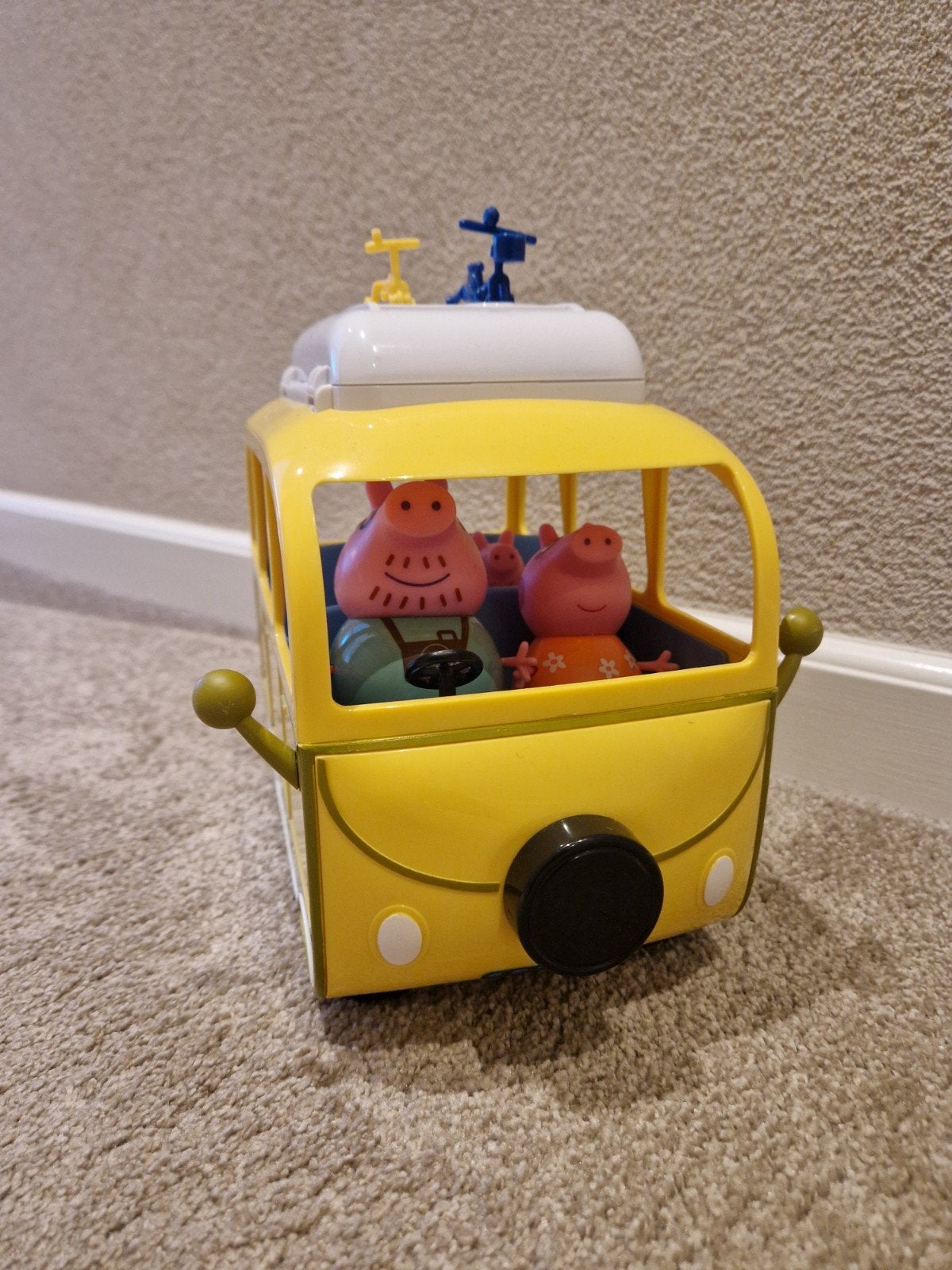 Peppa Pig Campervan Speelset met Familie Figuren, Kinderen en Baby's, Ophalen of Verzenden, Gebruikt, Jongen of Meisje