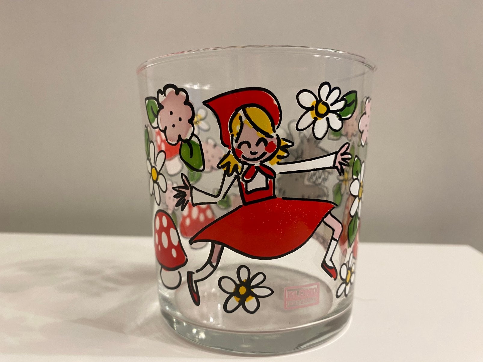 Blond Amsterdam Efteling Sapglas Roodkapje & boze wolf, Glas of Glazen, Blond Amsterdam, Ophalen of Verzenden, Glas