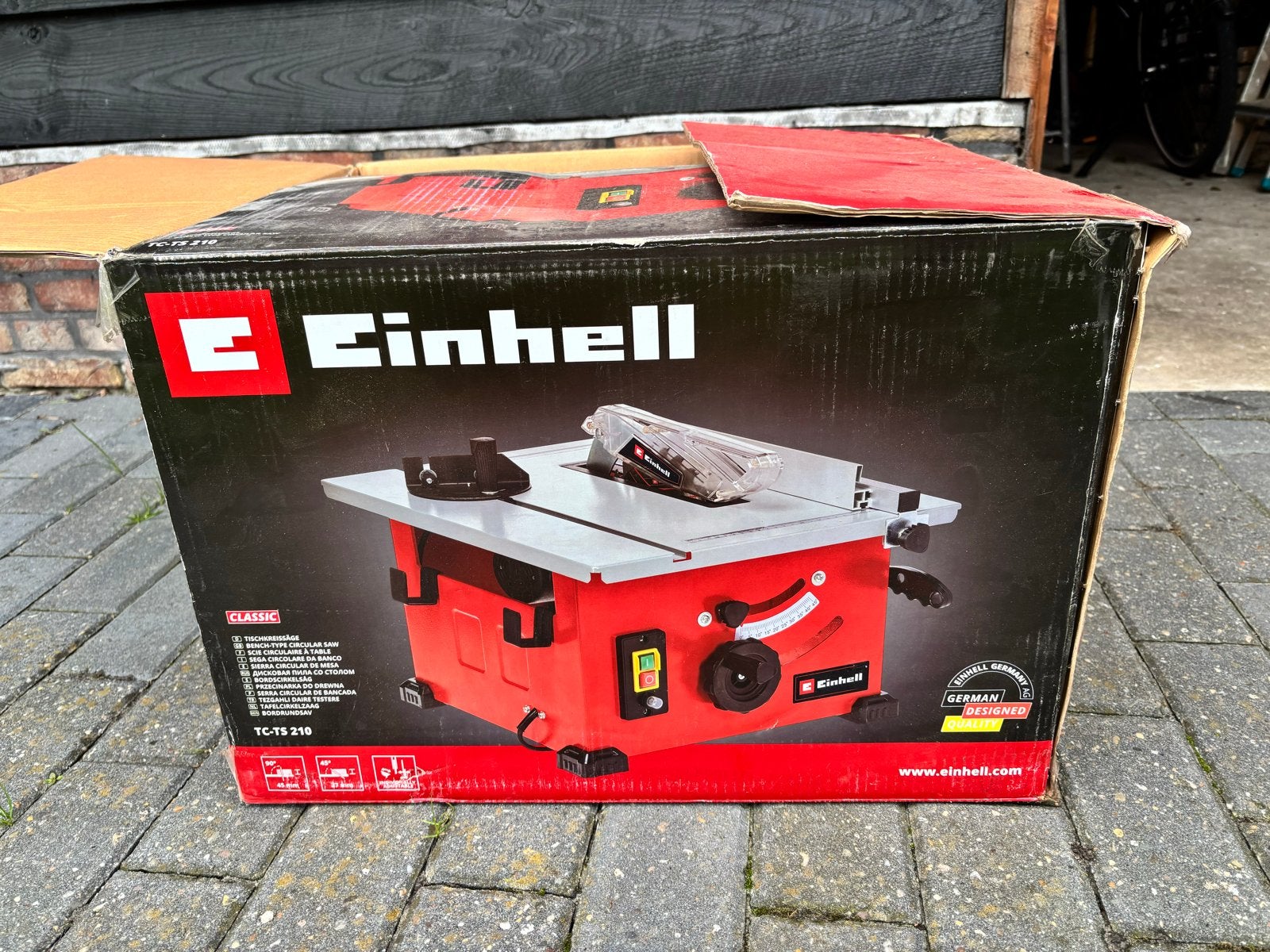 Einhell zaagtafel TC-TS 210 - Zo goed als nieuw, Ophalen, Zo goed als nieuw, Cirkelzaag, 30 tot 70 mm