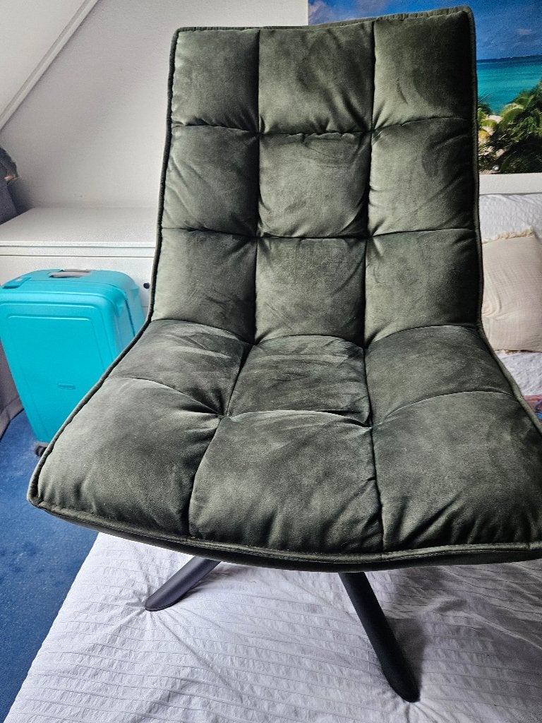Draai fauteuil, Ophalen, Gebruikt, Minder dan 75 cm, Stof