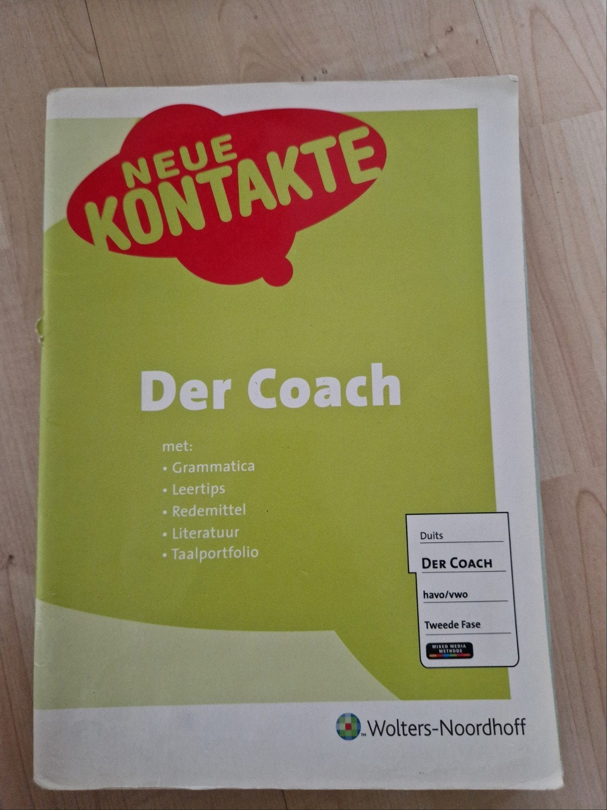 Neue Kontakte Der Coach Duits havo/vwo Tweede Fase, Boeken, Zo goed als nieuw, Peter Groenewold, Sabine Hof-Brück, Peter Kleinlugtebeld