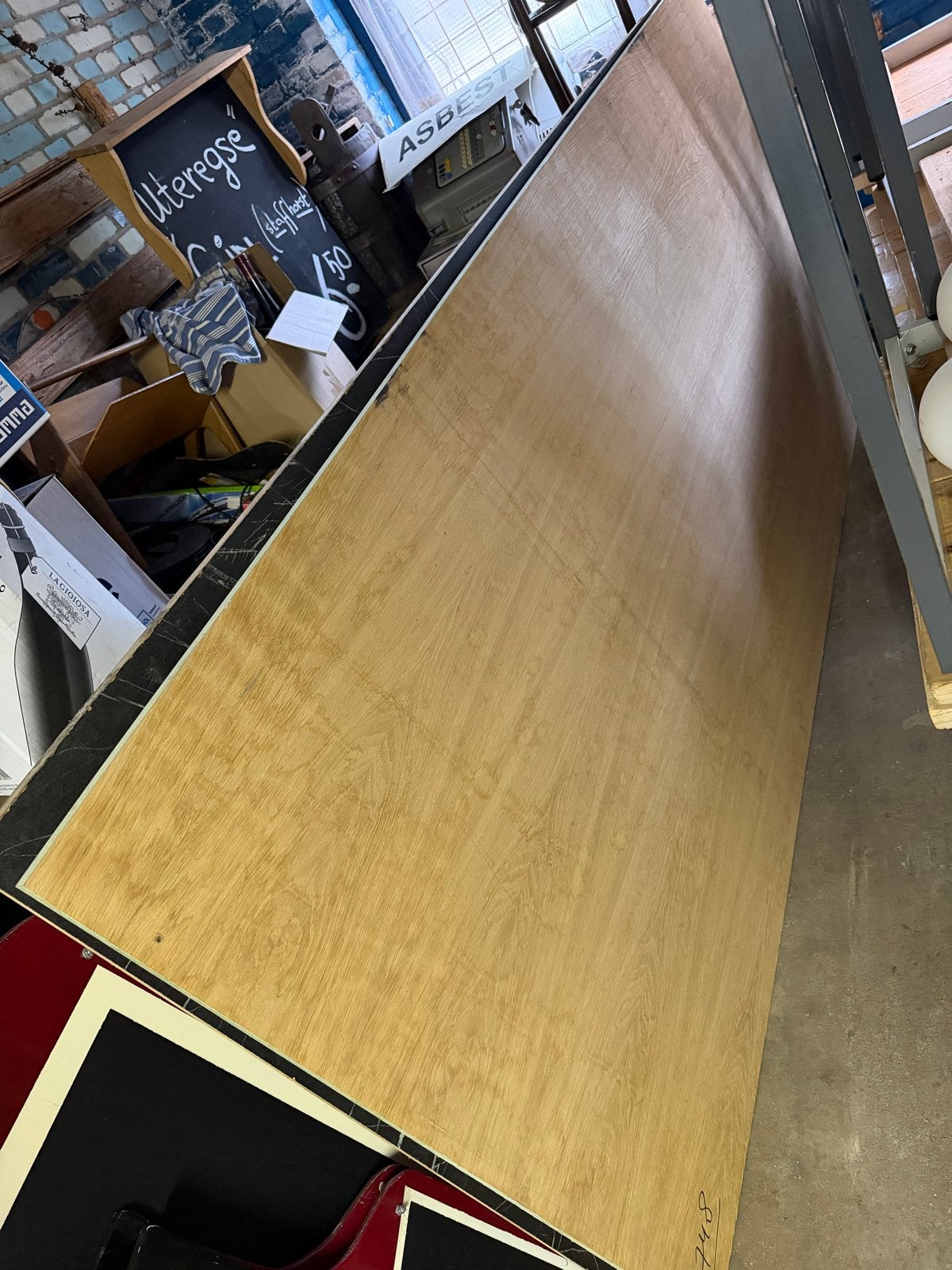 Eiken fineer MDF plaat, Doe-het-zelf en Verbouw, Hout en Planken, Ophalen, Gebruikt, Minder dan 25 mm, Eiken