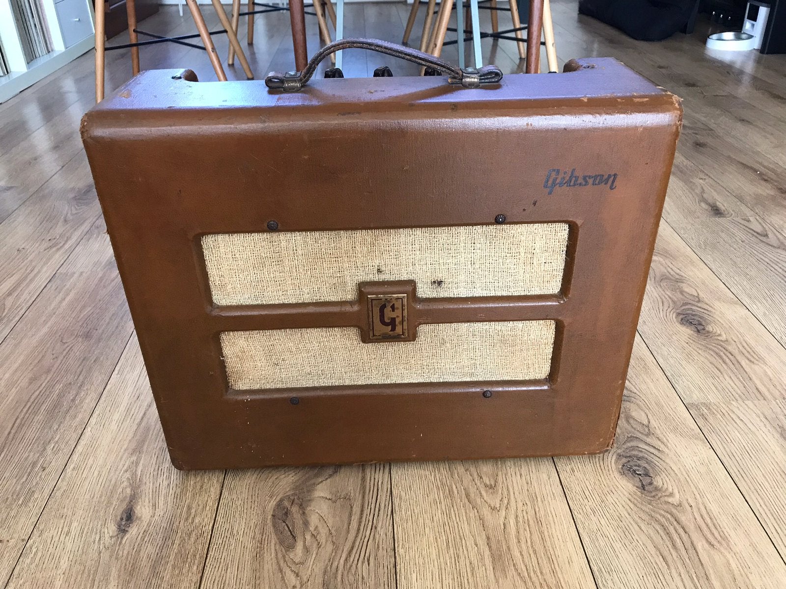 1951 Gibson GA-20 vintage, Ophalen, Gebruikt, Gitaar, Minder dan 50 watt
