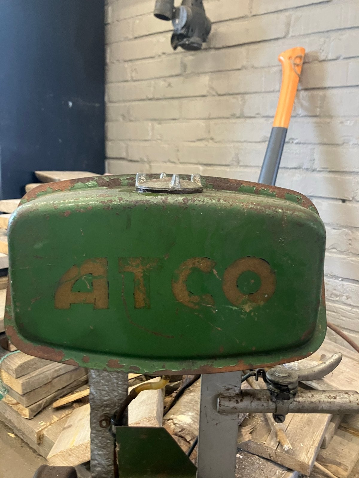 Suffolk ATCO grasmaaier motor 4-takt - Vintage, Ophalen, Gebruikt, Benzine-grasmaaier