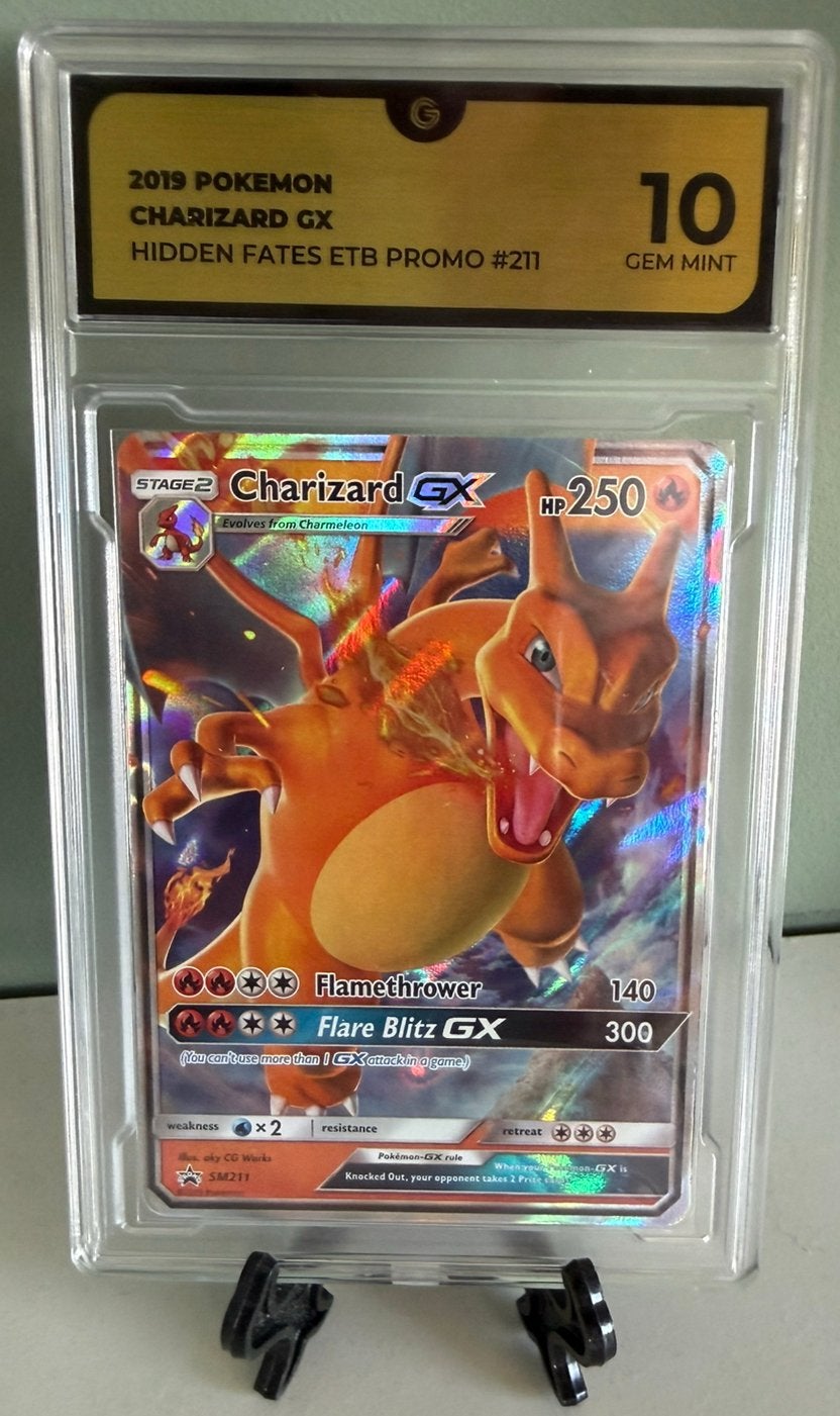Charizard GX 2019 SM211 graded, Ophalen of Verzenden, Nieuw