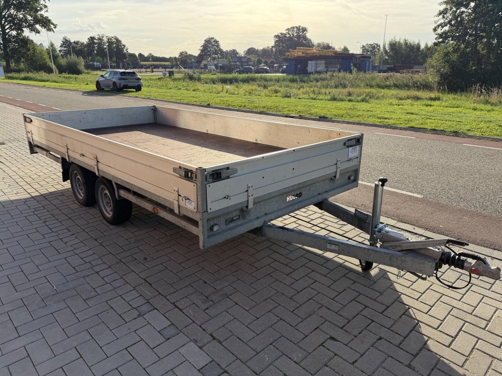 Hulco Plateauwagen tandemasser 3.0T 405x203x30cm 2.950,- ex, Gebruikt