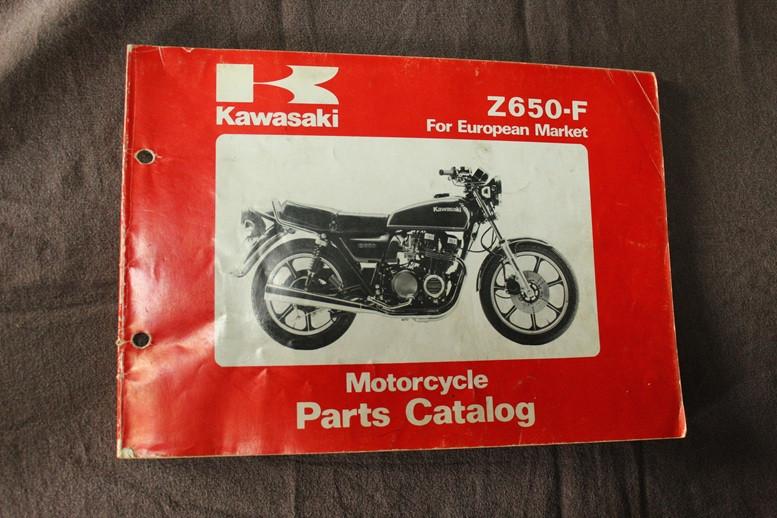Kawasaki Z650F 1980 motorcycle parts catalogue Z650 F2, Ophalen of Verzenden, Kawasaki
