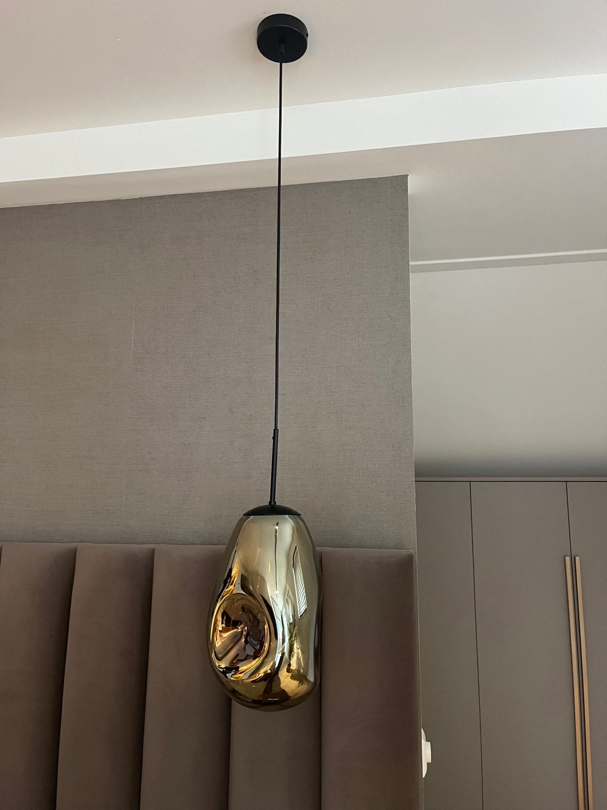 Hanglamp Lava Masterlight - Modern Design, Huis en Inrichting, Lampen | Hanglampen, Ophalen, Zo goed als nieuw, Glas, 75 cm of meer