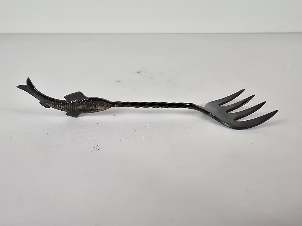 Verzilverde sardinevork, WMF, Duitsland, midden 20e eeuw, Ophalen of Verzenden