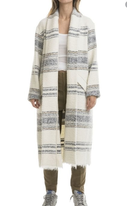 Isabel Marant Etoile cozy jas Faby Fr mt 40 incl verzenden, Kleding | Dames, Maat 38/40 (M), Isabel Marant Etoile, Gedragen, Meerkleurig