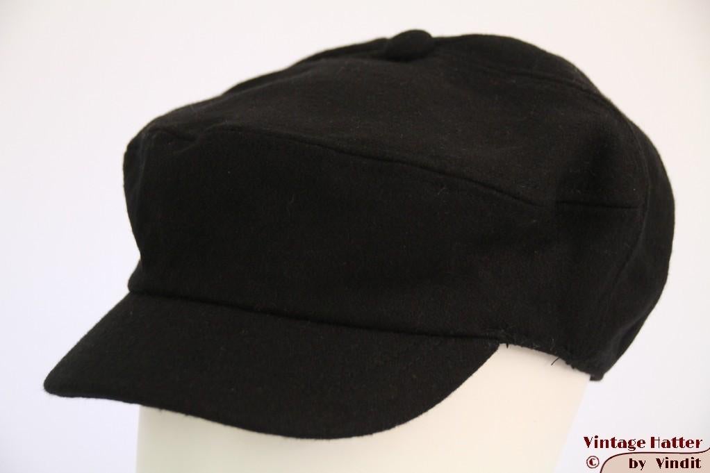 Flatcap Platte pet Cadet-achtige ballonpet zwart 58 Nieuw, Ophalen of Verzenden, Nieuw, 58 cm (L, 7¼ inch) of meer, Pet
