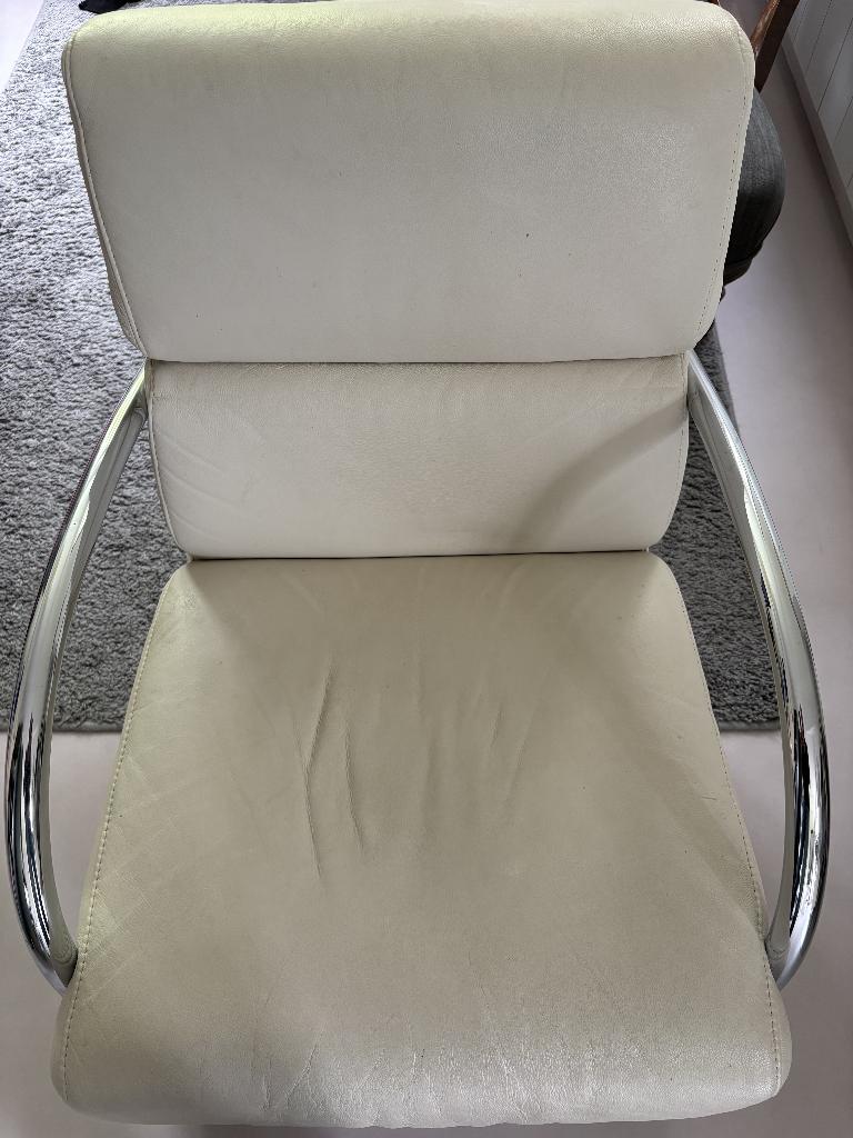 Fauteuil, Huis en Inrichting, Ophalen, Gebruikt, Leer, 75 tot 100 cm