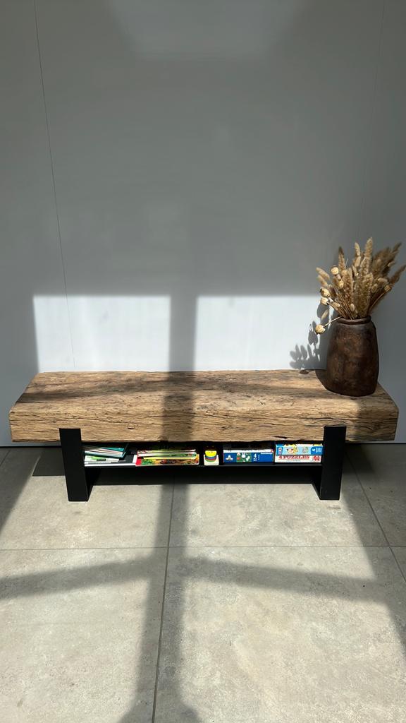 Tv meubel, Ophalen, Gebruikt, 100 tot 150 cm, Minder dan 50 cm