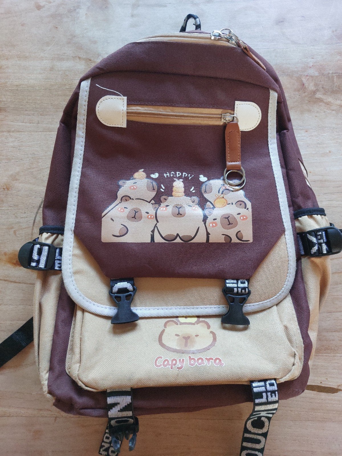 Leuke rugzak met Capybara print, Overige merken, Gebruikt, 25 tot 40 cm, Ophalen of Verzenden